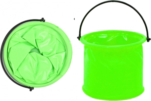 Secchio multifunzionale pieghevole PVC verde
