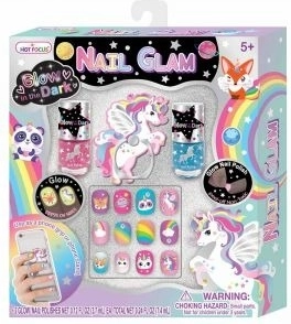 Unghie adesive luminose con accessori