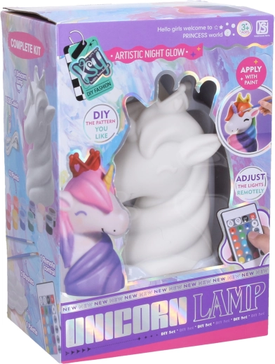 Kit creativo per realizzare una lampada a forma di unicorno