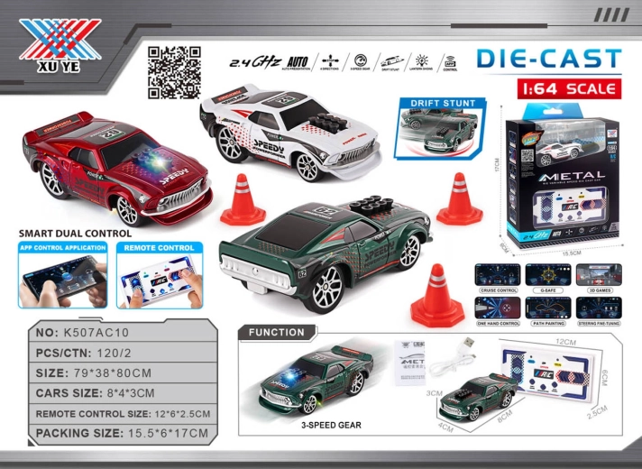 Macchinina da drift 1:64 Speedy con accessori - 1 pezzo