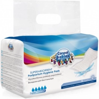 Canpol babies Assorbenti post parto altamente assorbenti sagomati 10 pz