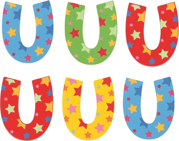 Bigjigs Toys Lettera in Legno a Forma di Stella U