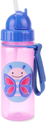 Skip Hop Zoo bicchiere con cannuccia Farfalla 385 ml
