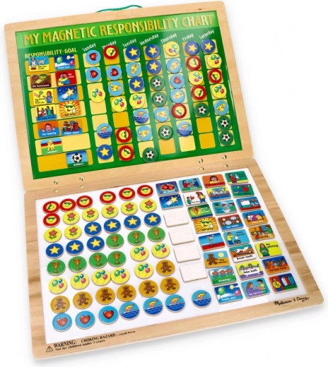 Lavagna magnetica delle responsabilità per bambini