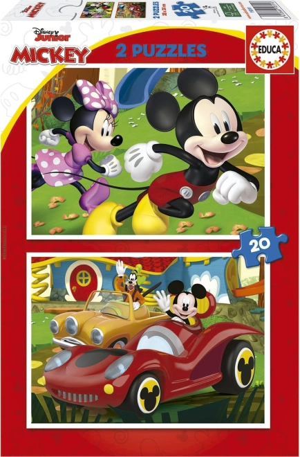 Puzzle MICKEY MOUSE – parco divertimenti 2×20 pezzi EDUCA