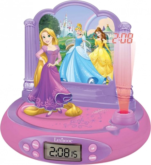 Sveglia 3D con proiettore Disney Principesse