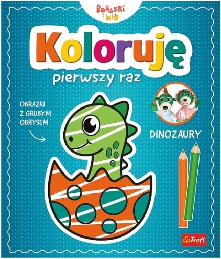 Coloro per la prima volta: Dinosauri – libro da colorare per bambini con dinosauri