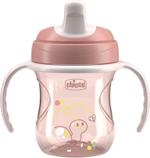 Chicco tazza per l’apprendimento con manici rosa 6 m+