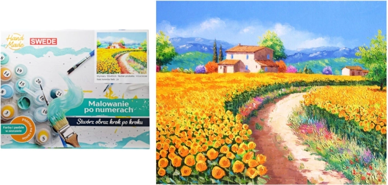 Dipinto secondo i numeri – Sentiero di campagna