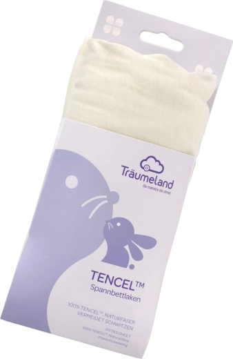 Lenzuolo con angoli Träumeland in Tencel 40 × 90 cm color menta