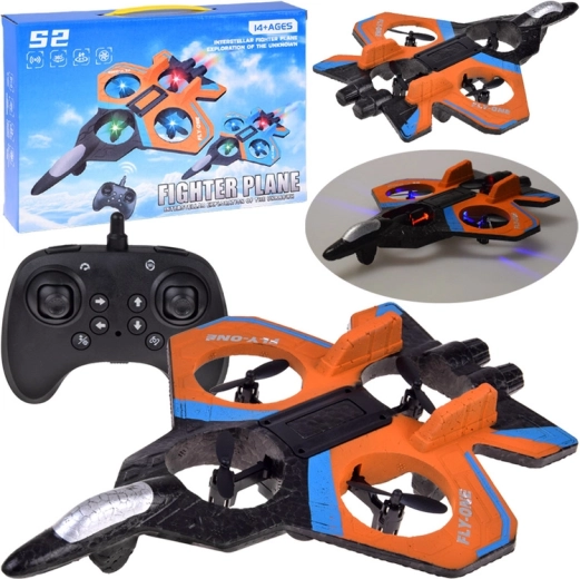 Drone RC con luci LED e flip a 360° per principianti