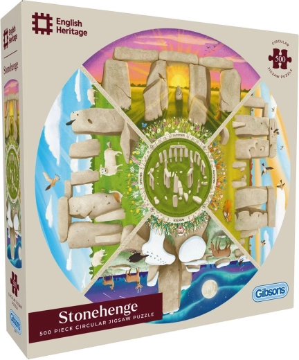 Puzzle rotondo Gibsons English Heritage: Stonehenge 500 pezzi