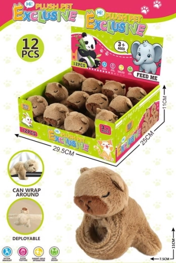 Braccialetto peluche capibara 11 × 7,5 cm