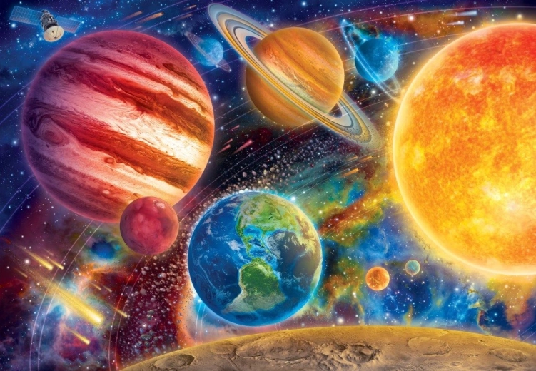 Puzzle straordinario sistema solare 1000 pezzi BLUEBIRD