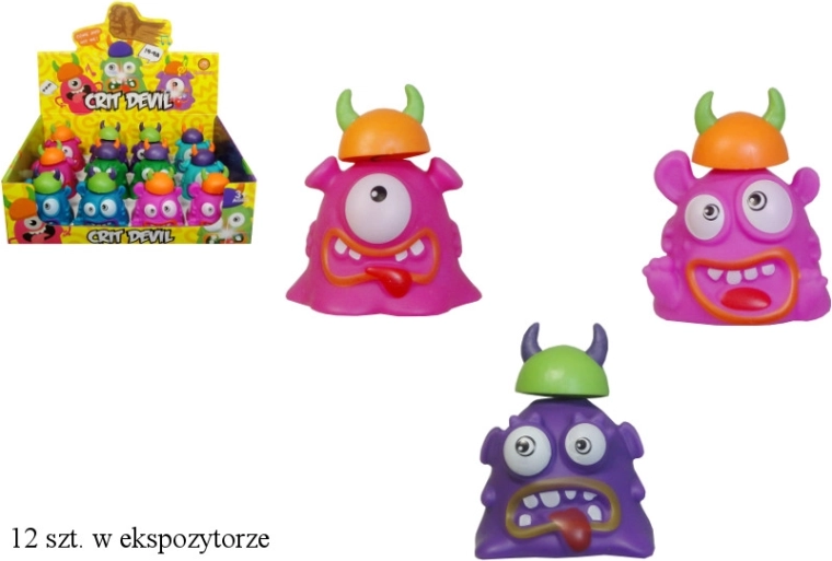 Figurina urlante mostriciattolo con luce e suoni