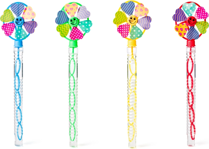 Bacchetta per bolle con girandola WOOBLY BOOBLY