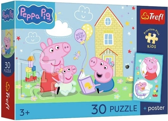 Puzzle per bambini Premium Plus Kids Peppa Pig – Peppa ha un piano (30 pezzi)