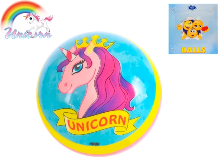 Palla con unicorno 12 cm per bambini da 10 mesi