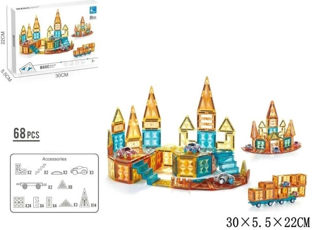 Costruzioni magnetiche 68 pezzi