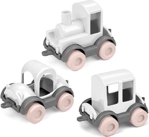 Wader Kids Cars Trio rosa zucchero filato – set da 3 macchinine