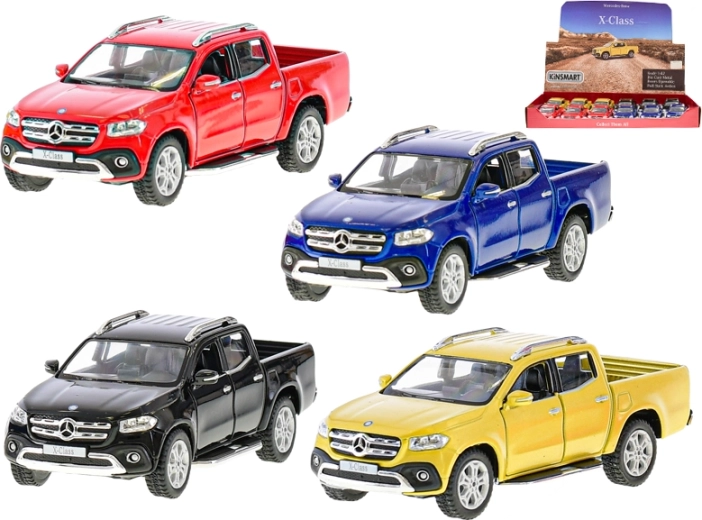 Modello in metallo MERCEDES‑BENZ X‑Class 1:42 con meccanismo a retrocarica 13 cm
