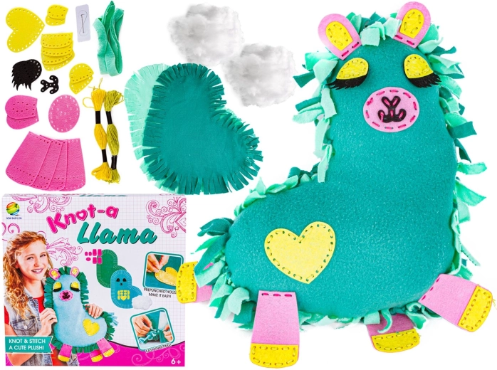 Kit creativo per cucito: lama di peluche fai-da-te