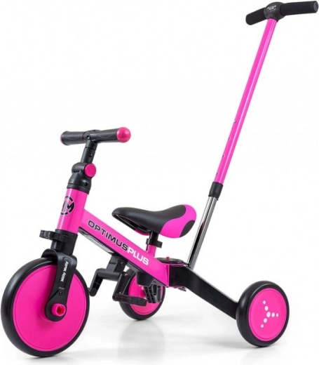 Bicicletta senza pedali per bambini 4 in 1 Optimus Plus rosa