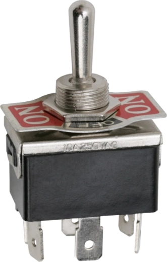 Interruttore a levetta DPDT ON-OFF-ON 10 A 250 V