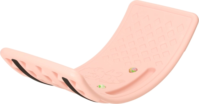 Tavola d'equilibrio a dondolo per bambini 67 × 29 cm, antiscivolo, rosa