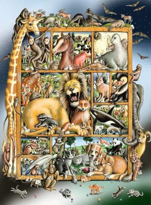 Puzzle Ravensburger Menagerie Animale XXL 100 pezzi