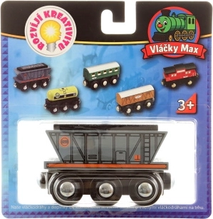 Carro merci in legno Maxim con carbone