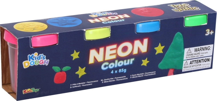 Plastilina neon 4 × 85 g