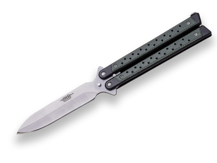 Joker Butterfly coltello tascabile balisong 10,5 cm, manico sintetico