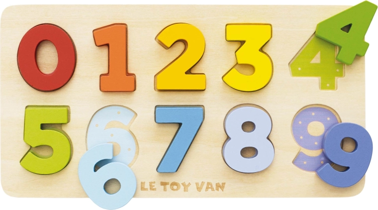 Le Toy Van puzzle in legno a incastro con numeri