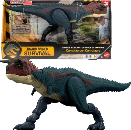 figurina interattiva dinosauro Jurassic World Carnotaurus 20 cm con suoni