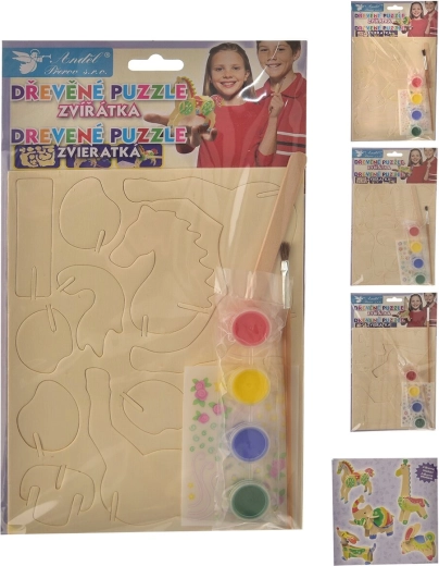 Kit creativo di puzzle da colorare 15 × 20 cm (5 soggetti)