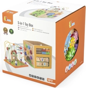 Box in legno con attività 5 in 1