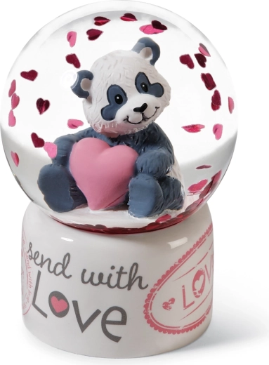 Palla di neve NICI panda Love 6,5 cm
