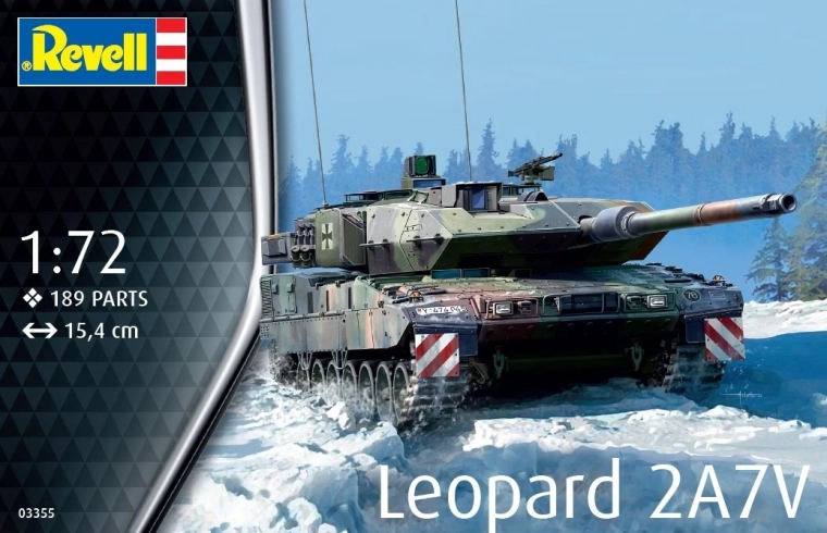 Modello in plastica del carro armato Leopard 2A7V 1:72