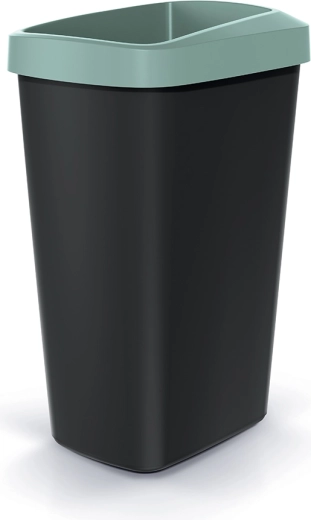 Pattumiera con cornice per sacco 45 l verde chiaro