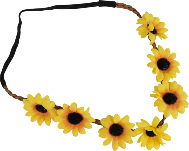 Fascia con Fiori in colore Giallo