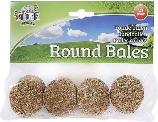 Set di balle di paglia rotonde 1:32 (4 pz)