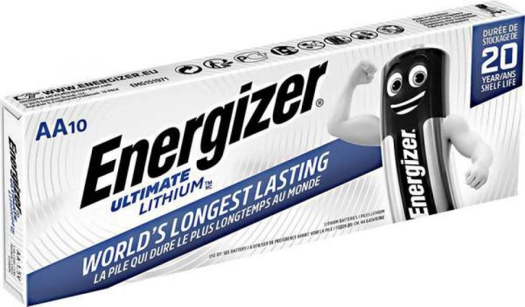 Energizer Ultimate Lithium AA batterie stilo, 10 pz