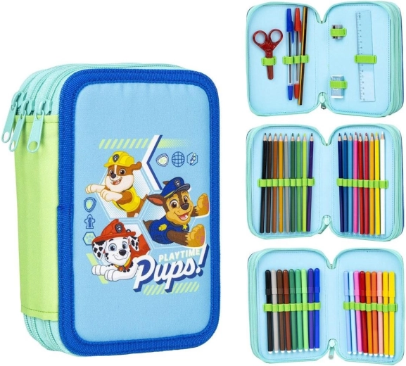 Astuccio attrezzato a tre scomparti Paw Patrol