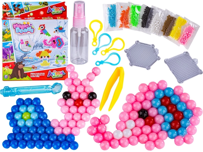 Perline ad acqua – animali, set creativo 800 pezzi