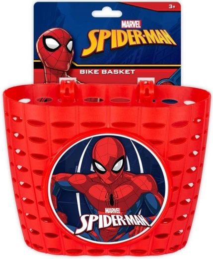 Cestino per bici per bambini Spider-Man rosso