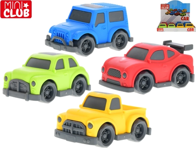Mini Club auto per bambini 9,5 cm con ruote a libero movimento