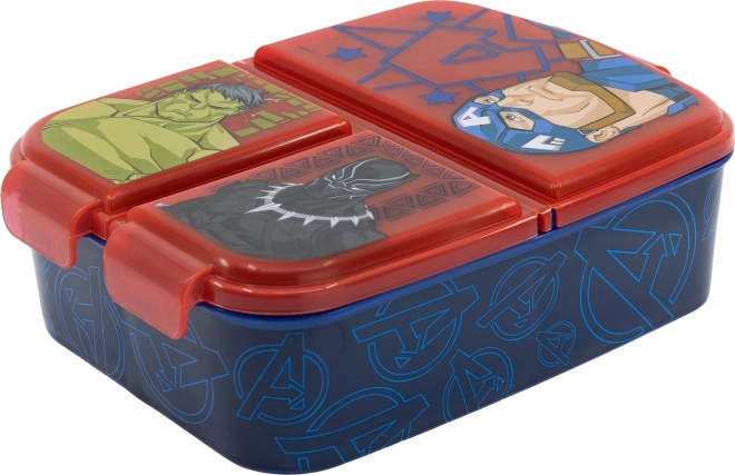 Box per merenda Avengers con più scomparti