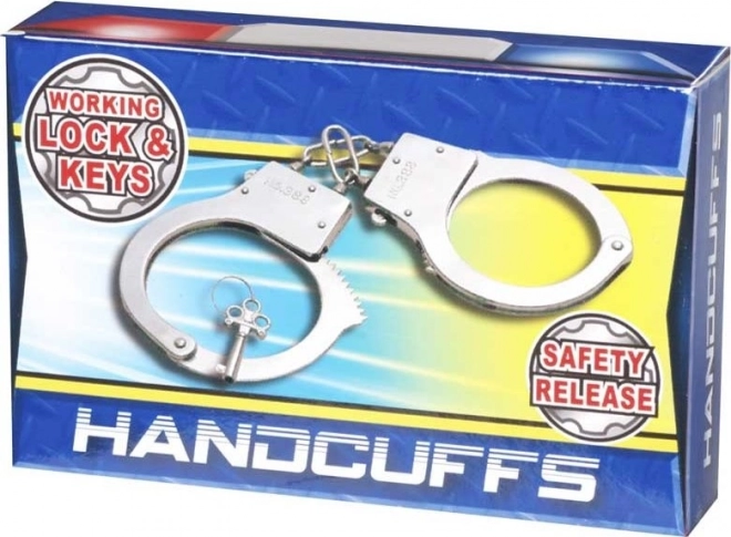 Manette metalliche per bambini per giochi di poliziotti e ladri