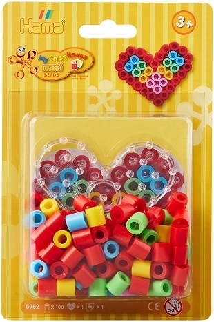 Hama Maxi set di perline da stirare Cuore